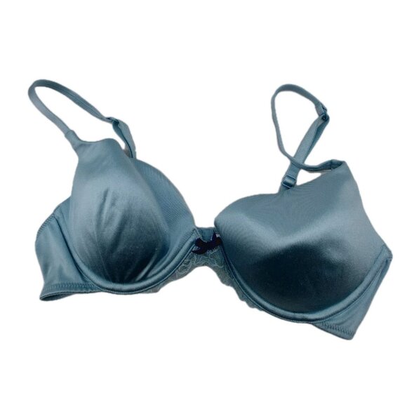 Victoria Secret Angels Bra 36 B Push Up Bra Blue NWT READ - Picture 1 of 7